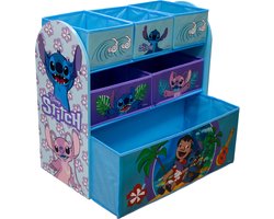Lilo & Stitch Opbergkast - Speelgoed Opbergbank - Kinderkast met Opbergbakken - Opbergsysteem voor Kinderen - 62,5 x 29,5 x 60 cm