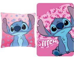 Lilo & Stitch slaapkamerset; kussen en fleece deken