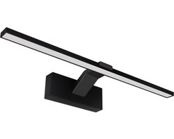 LIMBA LED - Wandlamp - Spiegelverlichting - Schilderijverlichting - Rechthoek 11W - 1560Lumen - 3CCT Aanpasbare Licht kleuren 3000K 4000K 6000K - Zwart - 505mm - IP20
