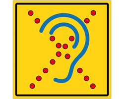 Limited hearing bord - Sign Again materiaal - 10 x 10 cm