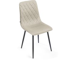 Lina® Elisia Eetkamerstoel - Creme - Velvet