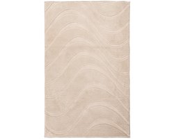 Lina Luxe Badmat – Fluffy - Hotelkwaliteit – Wasbaar & Anti-slip – 100% Polyester, Soft Touch – Beige- 67x110 CM