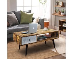 Lina® Salontafel - Industrieel - Salontafel met Lade - Houtmateriaal