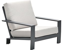 Lincoln lounge fauteuil - carbon black - desert sand