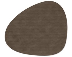 LIND DNA Corduroy placemat curve 37x44cm caviar