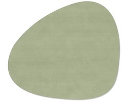 LIND DNA Corduroy placemat curve 37x44cm olive green