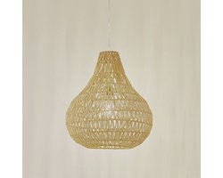 Lindby - hanglamp - 1licht - Henneptouw, ijzer - H: 46 cm - E27 - henneptouw natuur