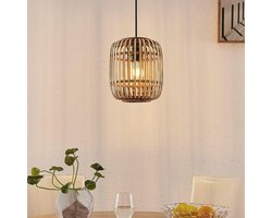 Lindby - Hanglamp - 1licht - Hout, metaal - H: 25 cm - E27 - natuur