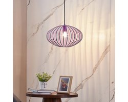 Lindby - hanglamp - 1licht - IJzer - E27 - paars