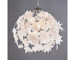 Lindby - Hanglamp - 1licht - kunststof, metaal - E27 - wit, chroom