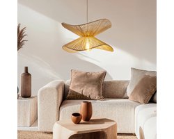 Lindby - hanglamp - 1licht - Papier, ijzer - E27 - beige