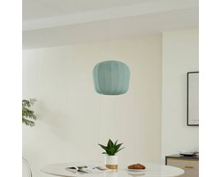 Lindby - Hanglamp - 1licht - Stof - H: 30 cm - E27 - blauw