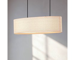 Lindby - Hanglamp - 2lichts - PVC, textiel, kunststof - H: 20 cm - E27 - beige