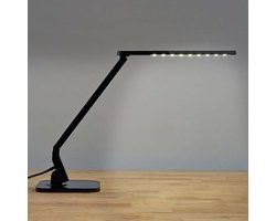 Lindby - LED bureaulamp- met touchdimmer - 1licht - metaal, kunststof - H: 38 cm - zwart - Inclusief lichtbron