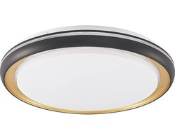 Lindby - LED plafondlamp- met dimmer - CCT - 1licht - Ijzer, plastic - H: 9.5 cm - wit, blauw - Inclusief lichtbron