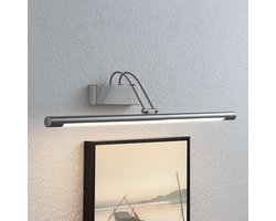 Lindby - LED wandlamp - 1licht - Metaal, kunststof - H: 11.5 cm - satijn nikkel - Inclusief lichtbron
