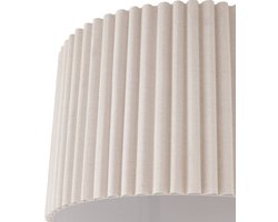 Lindby - plafondlamp - 1licht - Linnen, metaal - H: 30.5 cm - E27 - crèmekleurig
