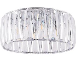 Lindby - plafondlamp - 4lichts - Acryl, ijzer - H: 22.5 cm - E14 - transparant, chroom