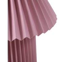 Lindby - Tafellamp - 1licht - Papier - H: 37 cm - E14 - roze
