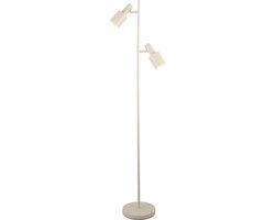 Lindby - vloerlamp - 2lichts - IJzer - H: 155 cm - E27 - beige