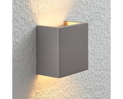 Lindby - wandlamp - 1licht - beton - H: 12.5 cm - G9 - grijs