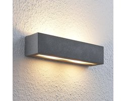 Lindby - wandlamp - 2lichts - Beton - H: 7.5 cm - G9 - grijs