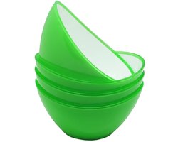 Linden Berg saladeschalen set groen 4 stuks 0,5 liter