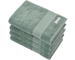 Linden&Green - Badhanddoeken - 4 delig - 4 Badhanddoeken 70x140 cm - 100% Katoen - Vintage green - Strandlaken
