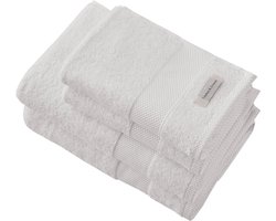 Linden&Green- Badhandoeken Set - 4 delig - 2 Handdoeken 50x100 cm & 2 Badhanddoeken 70x140 cm - 100% Soft Cotton - Wit - Badtextiel