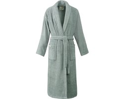 Linden&Green - Unisex Badjas - 100% Katoen Badjas - M - Mint Groen - Sauna Badjas - Ochtendjas - Sjaalkraag - Badjas dames - Badjas heren - Badjas dames en heren - Katoen Badjas - Badjassen - %100 Katoen - Maat : M