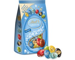 Lindt LINDOR chocolade Paaseitjes gemengd 350 gram - Pistache, Witte chocolade, Melkchocolade, Pure Chocolade, Kokos chocolade - Pasen