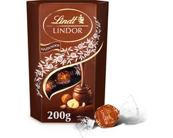 Lindt LINDOR Hazelnoot melkchocolade bonbons 200 gram - 16 zacht smeltende chocolade bonbons