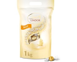 Lindt LINDOR Witte chocolade bonbons 1kg - 80 chocolade bonbons