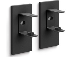 Linea Muurbeugel | Zwart | Staal