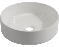 LINEA UNO - Alko 37 - Glans wit - Waskom - - Keramiek - Rond - 251112
