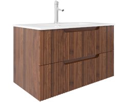 LINEA UNO - Grona 60 - Walnoot - Badmeubel - - 301705