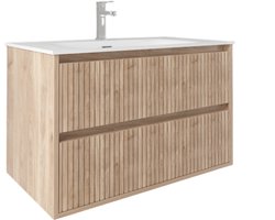 LINEA UNO - Laro 100 - Licht eiken - Badmeubel - - 301719