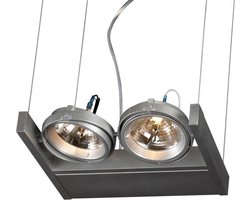 Linea Verdace - Hanglamp LED Cool Incl.2Xar111 Alu Zilver