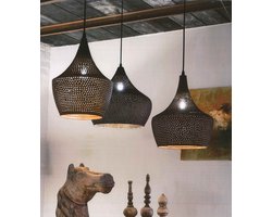 LINEA VERDACE TIPI PUNCH HANGLAMP ROESTBRUIN E27 DIAM 38CM LV 50163/R