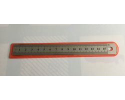 Lineaal voor Quilten of Bulletjournaal, diverse toepassingen mogelijk cm/inch, 15,5 breed