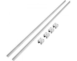 Lineaire Geleider - 20-2200mm - Lineaire Rail 2 Stuks - Geleiding - Koolstofstaal Aluminium