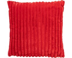 Linen & More-Montreal kussen rood - 60x60cm