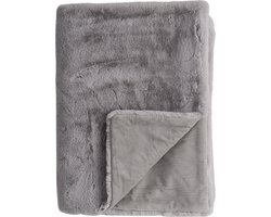 Linen & More - Plaid 'Portland' (130cm x 200cm, Light Grey)