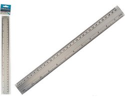 Liniaal Aluminium (0,5 x 35,5 x 4 cm)
