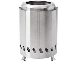 Linkforu – Mini Tuinhaard – Sfeerhaard - Buitenhaard – Terrasverwarmer - Warmte Brander - Vuurplaats - Draagbaar – Rookloos - RVS