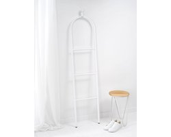 Linn Dressboy - Multifunctionele Kledingstandaard - Hangen en Luchten - Compacte Kledingdroger - Handdoekenrek - White