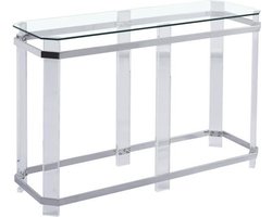 Linne Sidetable Clear Silver 120CM