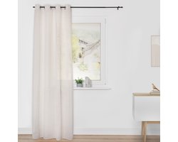 Linnen gordijn met oogjes 1 sjaal