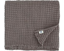 Linnen Katoen Wafel Handdoek Zacht Absorberend Gasten Badkamer Textiel Geschenktip Taupe