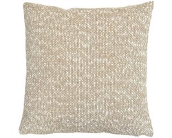 Linnoo Sierkussen Beige Crème - Zacht Grof Geweven & Comfortabel